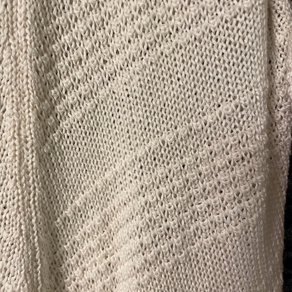 White cotton knit sweater - Picture 3 of 5